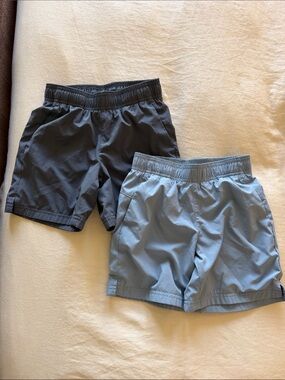 Boys all in motion Kids Elastic-Waist Shorts in Dark Gray and Light Blue